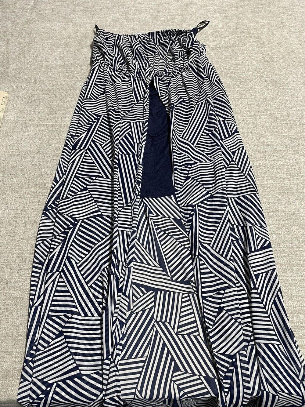 Papaya Skirt Women’s Maxi Medium Black And White Retro Style Geometric